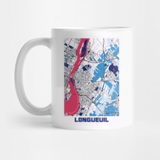 Longueuil - Canada MilkTea City Map Mug